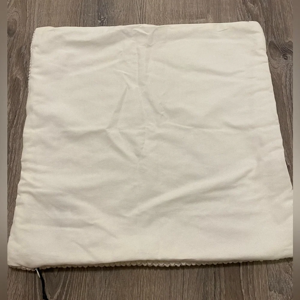 West Elm White Texture Weave Crochet Cotton Pillow Sham 20